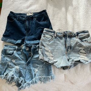 BUNDLE - Jean shorts (never worn). PAC Sun, Black Label, and Eunina